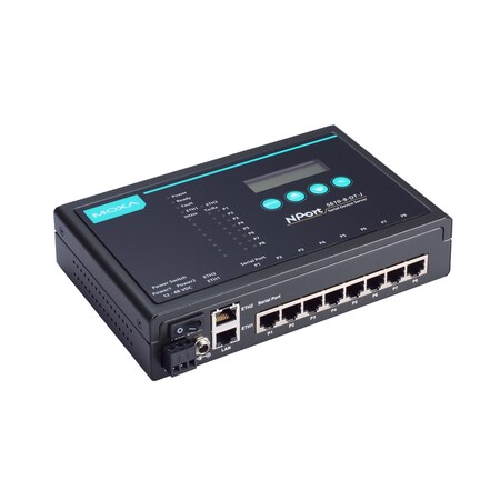 Moxa 8Port Desktop Mode Device Server, 3 In 1, Rj-45 8Pin, 12-48Vdc NPort 5650-8-DT-J w/o adaptor